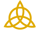 Goldene Triquetra - Symbol für Lomi Tempel Style, die heilende hawaiianische Massage. Goldene Triquetra - Symbol für Lomi Tempel Style, die heilende hawaiianische Massage.